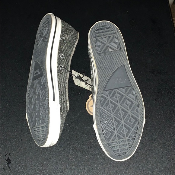 Converse One Star silver glitter slides - Picture 2 of 4